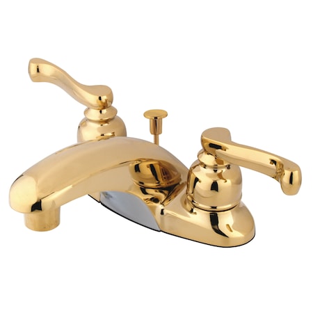 Kingston Brass 4" Centerset Bathroom Faucet, Polished Brass GKB8622FL